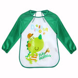 0-3 Years Multi Colors and Cartoon Printed Long Sleeve Baby Feeding Smock ***FREE INSURED SHIPPING.