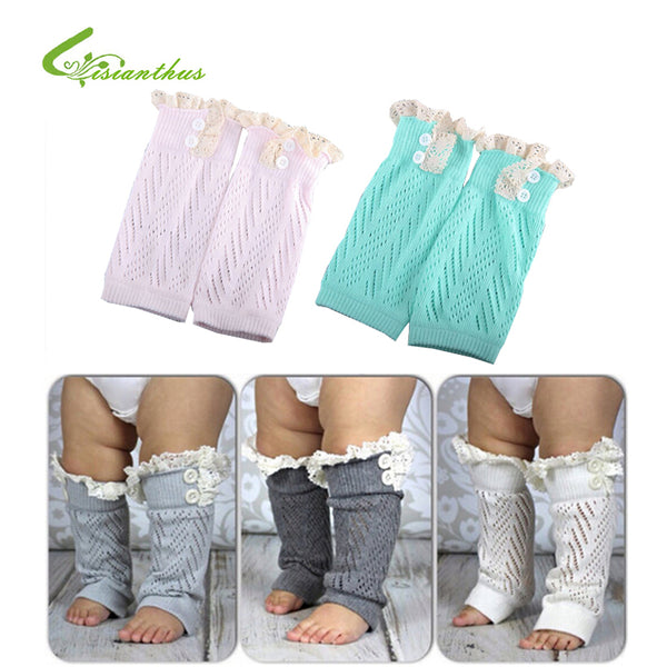 New Soft Winter Warm Trendy Knitted Lace Leg Warmers ***FREE INSURED SHIPPING.
