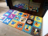 18-Pieces Cartoon Animal Pattern Carpet ***FREE INSURED SHIPPING.