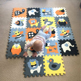 18-Pieces Cartoon Animal Pattern Carpet ***FREE INSURED SHIPPING.