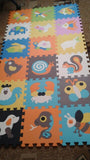 18-Pieces Cartoon Animal Pattern Carpet ***FREE INSURED SHIPPING.