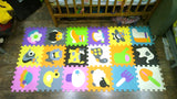 18-Pieces Cartoon Animal Pattern Carpet ***FREE INSURED SHIPPING.