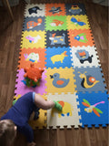 18-Pieces Cartoon Animal Pattern Carpet ***FREE INSURED SHIPPING.