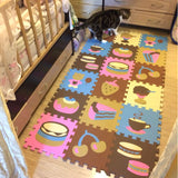 18-Pieces Cartoon Animal Pattern Carpet ***FREE INSURED SHIPPING.