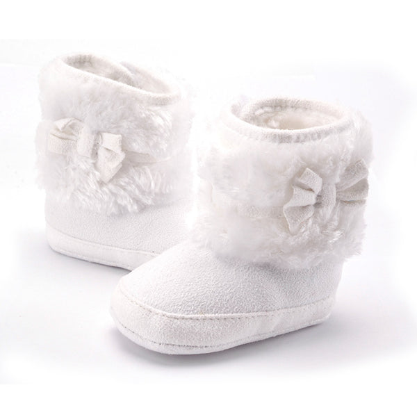 50% OFF+FREE SHIPPING: Hand-Knitted Bowknot Fleece Snow Boots *Black Friday Secret Shoe Collection