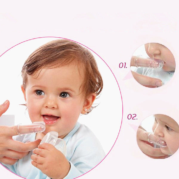 50% OFF+FREE SHIPPING: Infant Silicone Finger Teether Toothbrush