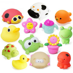 5-Piece Water Spray Soft Rubber Bath Toys ***FREE INSURED SHIPPING.