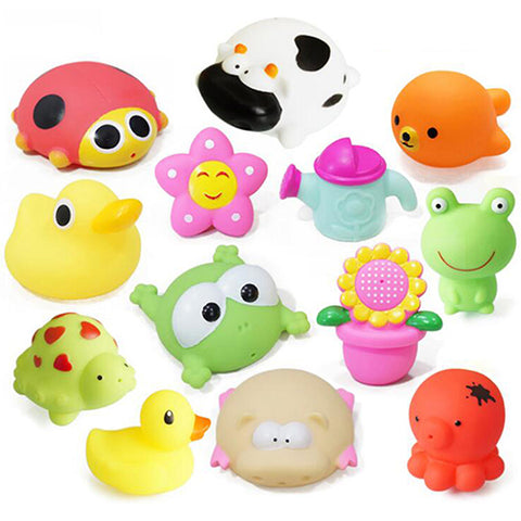 5-Piece Water Spray Soft Rubber Bath Toys ***FREE INSURED SHIPPING.
