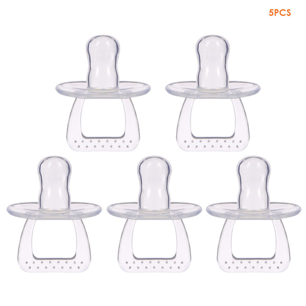 5 Piece Silicone Pacifier Set ***FREE INSURED SHIPPING.