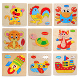 9 Piece/lot Quality Wooden Puzzle ***FREE INSURED SHIPPING.