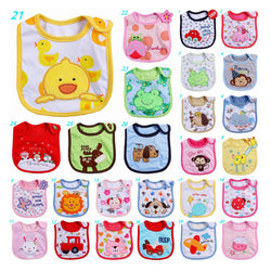 Baby Girl Boy Cartoon Bibs Bandanas Towel ***FREE INSURED SHIPPING.