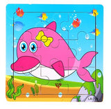 Candywood 3X3 Cute Wooden Animal Puzzles ***FREE INSURED SHIPPING.