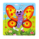 Candywood 3X3 Cute Wooden Animal Puzzles ***FREE INSURED SHIPPING.