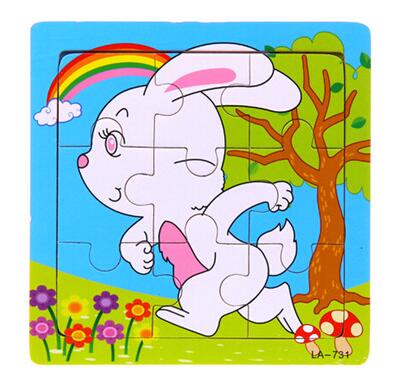 Candywood 3X3 Cute Wooden Animal Puzzles ***FREE INSURED SHIPPING.