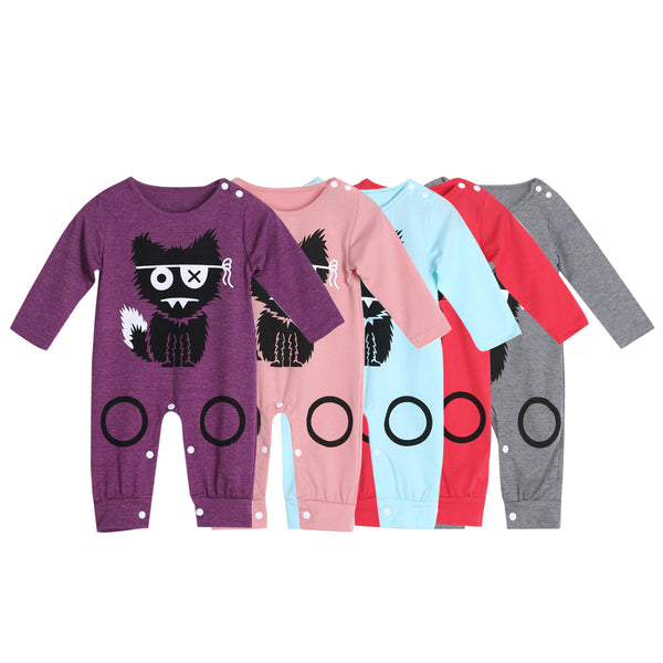 Cartoon Long Sleeve Baby Rompers ***FREE INSURED SHIPPING.