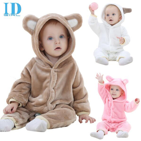 ID Girl Hooded Bear Cute Animal Romper ***FREE INSURED SHIPPING.
