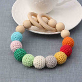 Natural Round Wood Bracelet Teether Toy ***FREE INSURED SHIPPING.