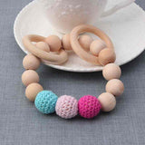 Natural Round Wood Bracelet Teether Toy ***FREE INSURED SHIPPING.