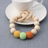 Natural Round Wood Bracelet Teether Toy ***FREE INSURED SHIPPING.