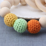 Natural Round Wood Bracelet Teether Toy ***FREE INSURED SHIPPING.