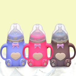 Wide Caliber Silicone 240ml Feeding Bottle ***FREE INSURED SHIPPING.