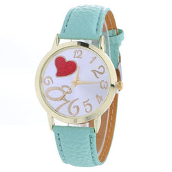 Fashion Ladies Watch Heart Pattern Quartz