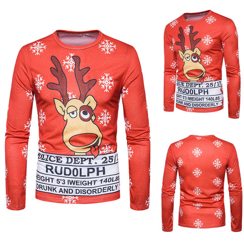 Jolly Xmas Long-sleeved T-shirt Rudolph